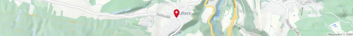 Map representation of the location for Apotheke Zum hl. Nikolaus in 6162 Mutters